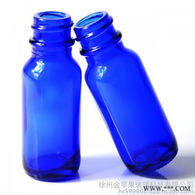 現貨 金蘋果 15ml藍色綠色玻璃瓶波斯頓瓶波士頓瓶 噴霧瓶 精油瓶 煙油瓶 精華液瓶 分裝瓶.可噴涂 蒙砂 印刷 電鍍